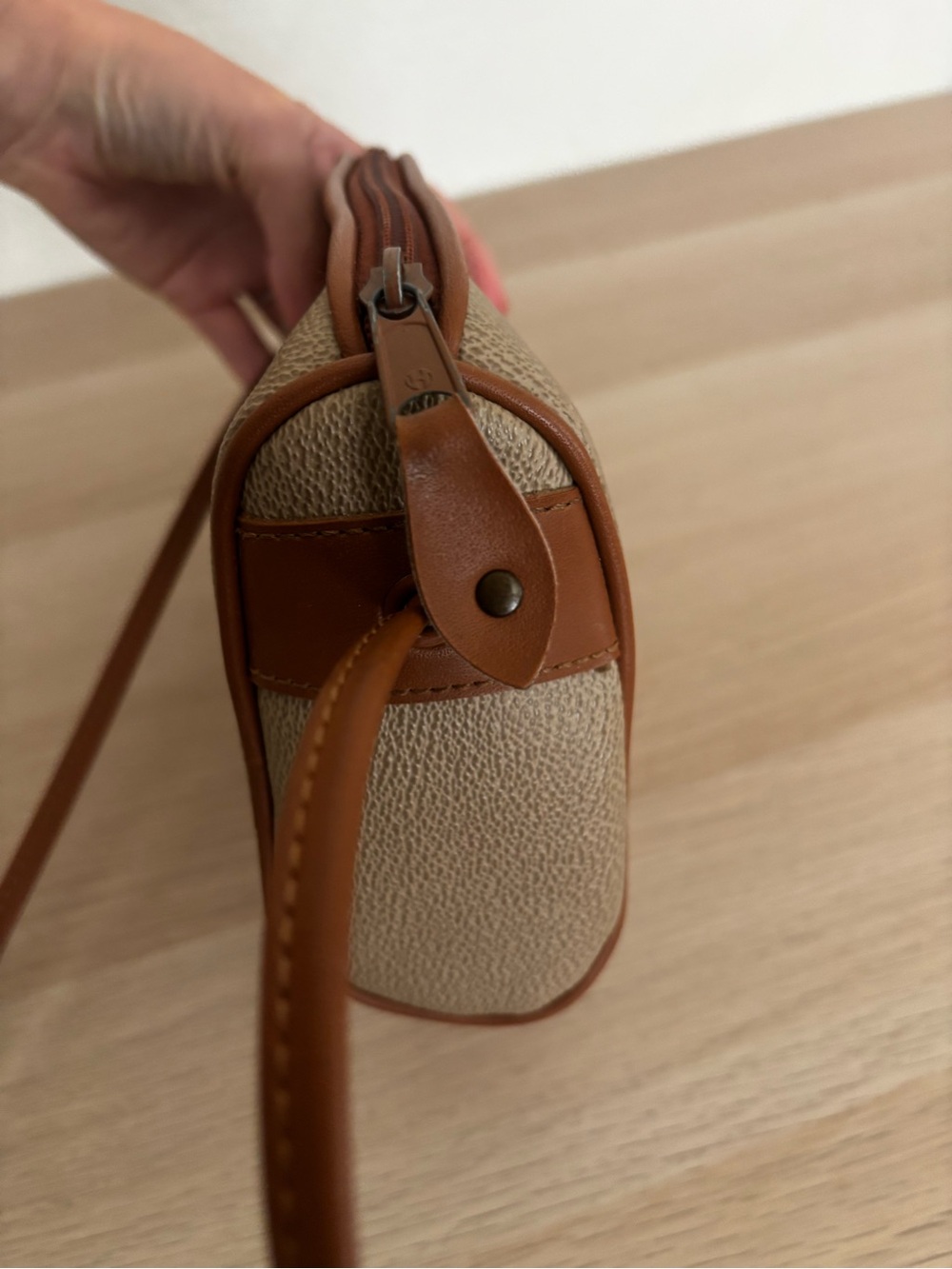VINTAGE 1990’s ESPIRIT Tan Brown Crossbody Purse - Picture 3 of 10